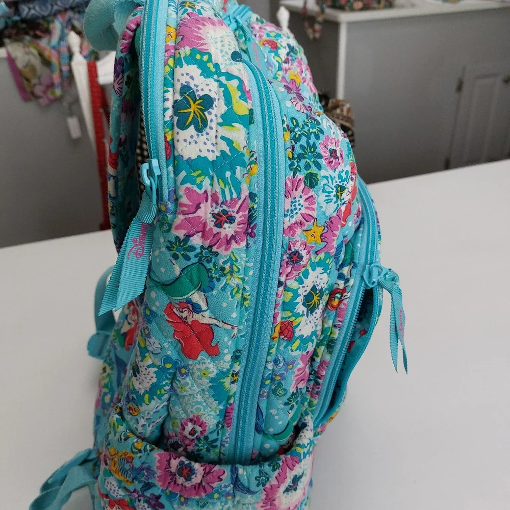 Vera Bradley Disney Little Mermaid Campus Backpack NWT
